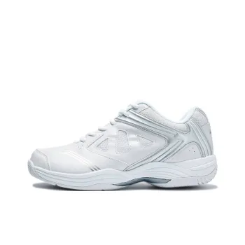 Kawasaki Ballet Style 1.0 Non slip Wear resistant Impact resistant Low Top Badminton Shoes Unisex Silver White