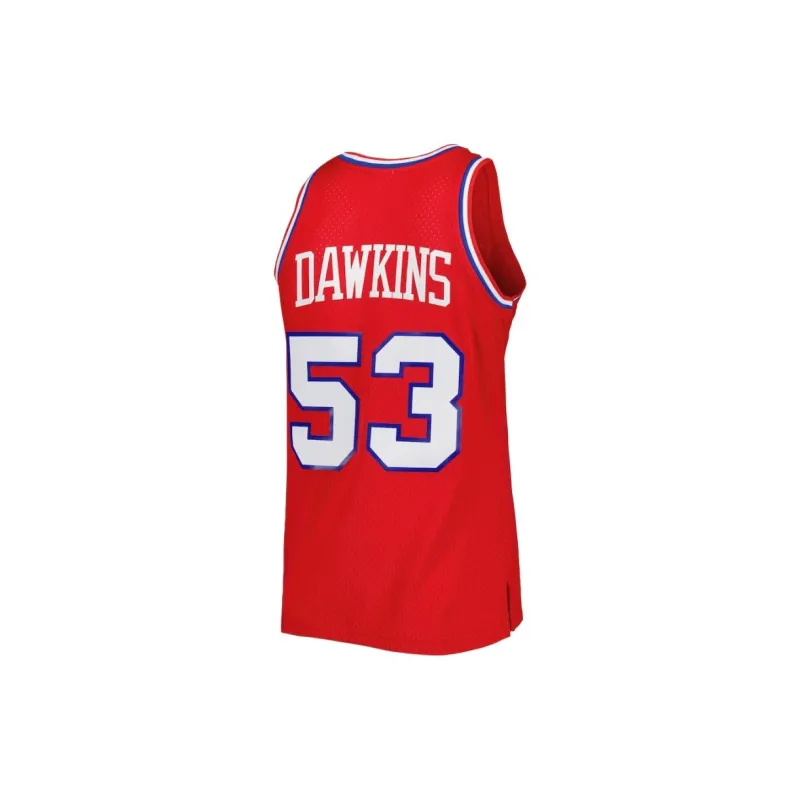 NBA x Mitchell & Ness Philadelphia 76ers Darryl Dawkins Basketball Jerseys Men's Red-1