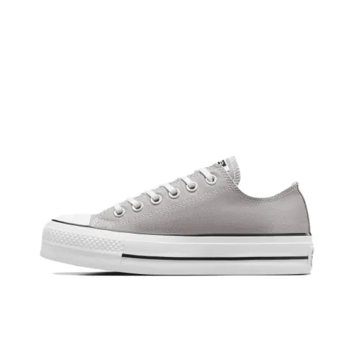 Converse Chuck Taylor All Star Anti Slip Wear Resistant Low Top Canvas Shoes Women's Gray