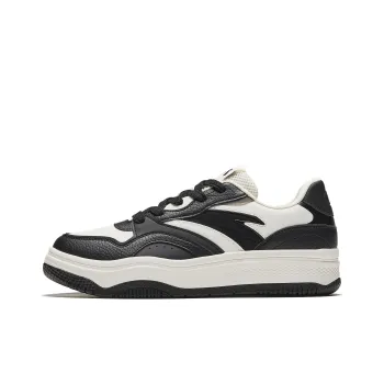 Anta Street Play 2 Panda Height Increasing Abrasion Resistant Lightweight Low Top Skateboard Shoes Men's Black White