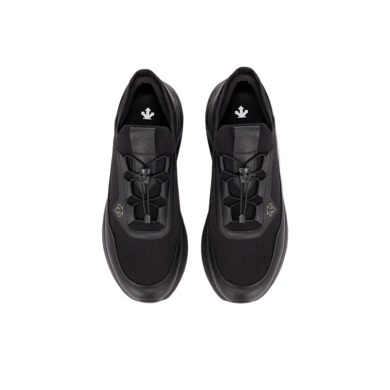DESCENTE Abrasion Resistant Low Top Casual Shoes Men's Black-2