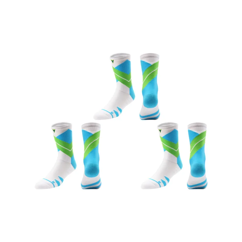 VEIDOORN Knee High Socks Unisex 3 Pack Black White Gray-2