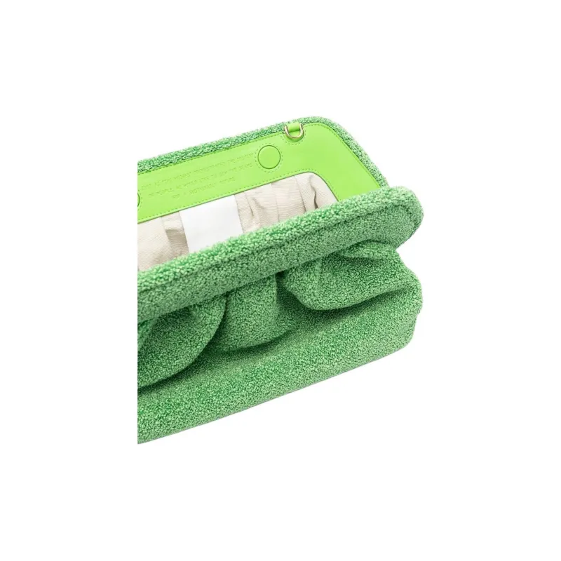 THEMOIRE Bios Recycled Plastic One Shoulder Crossbody Clutches Women's Grass Green-3