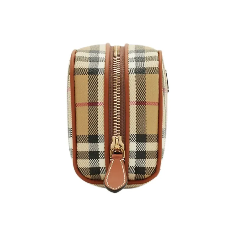 Burberry Polyurethane Clutch Small Size Women's Beige-1