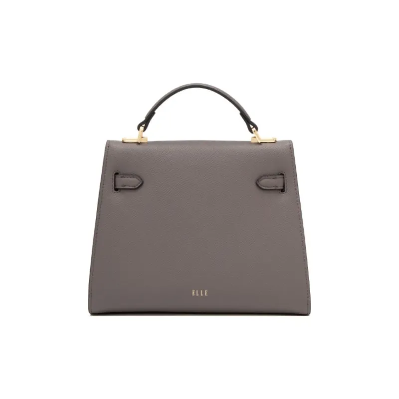 ELLE Leather Crossbody Bag Medium Size Women's White-6
