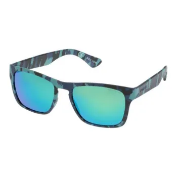 Police Injection Molded Rectangular Sunglasses Unisex Blue