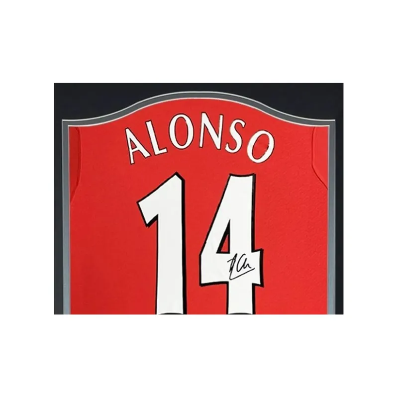 Three For Harvie Alonso Signed Soccer Apparel Jersey With SA Certificate Fan Edition Framed-2