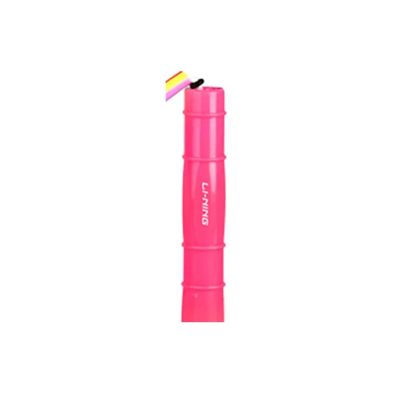 LiNing Casual Entertainment Non Countable Jump Ropes Kids PVC+Rubber+DTY Rope+PP Controller Cord Length 2.6m Pink-4