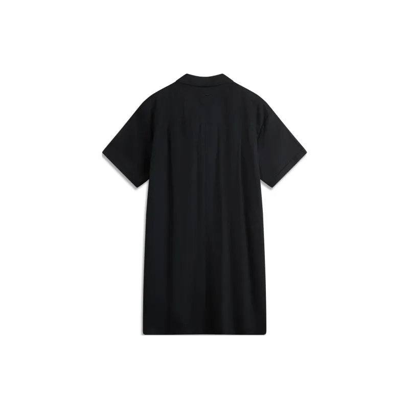 LiNing Sports Life Collection Short Sleeved Dress Women's Black-1