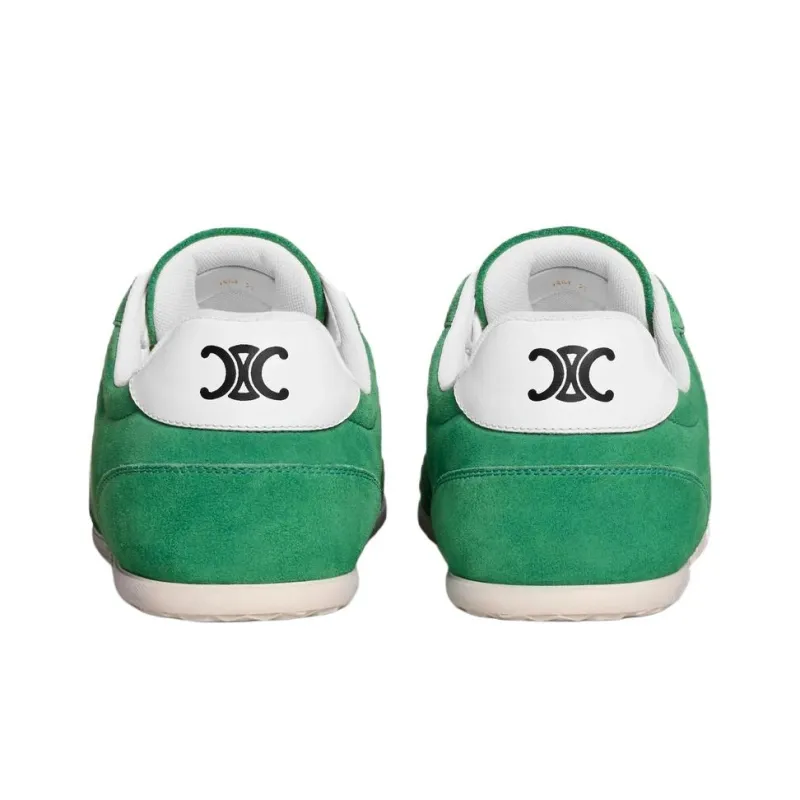 CELINE Triomphe Low Top Casual Shoes Men's Green-3