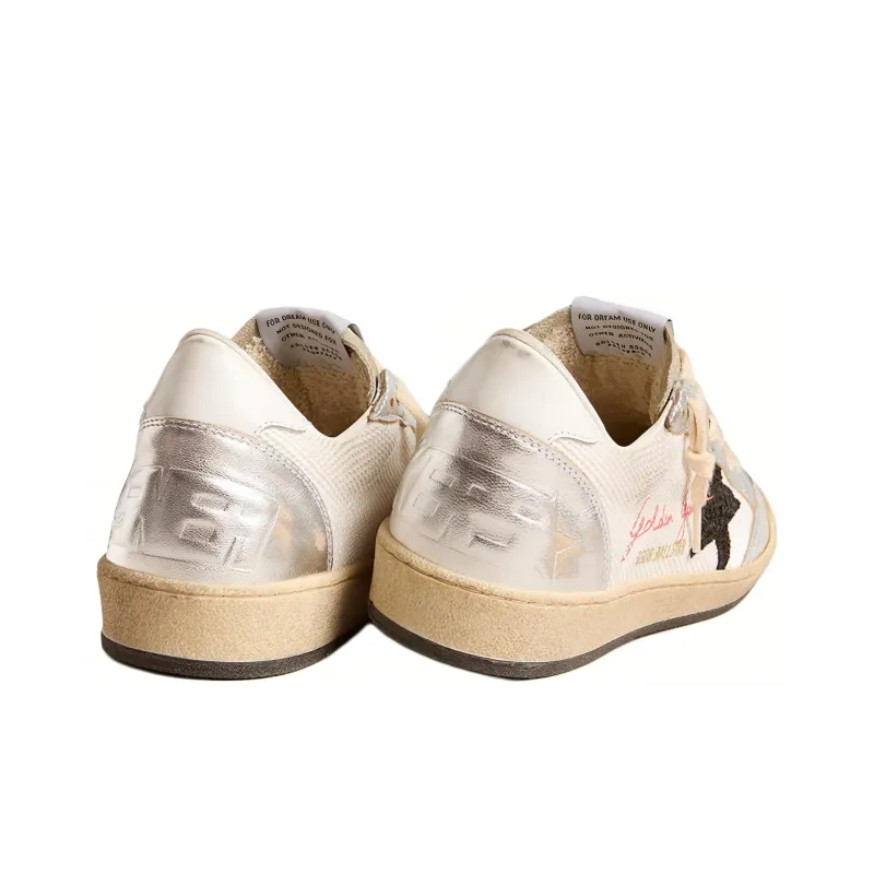 Golden Goose Ballstar Metallic-panel Leather Sneakers-3