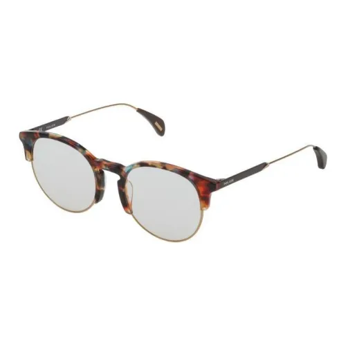 Police Acetate Browline Sunglasses Women's Tortoiseshell