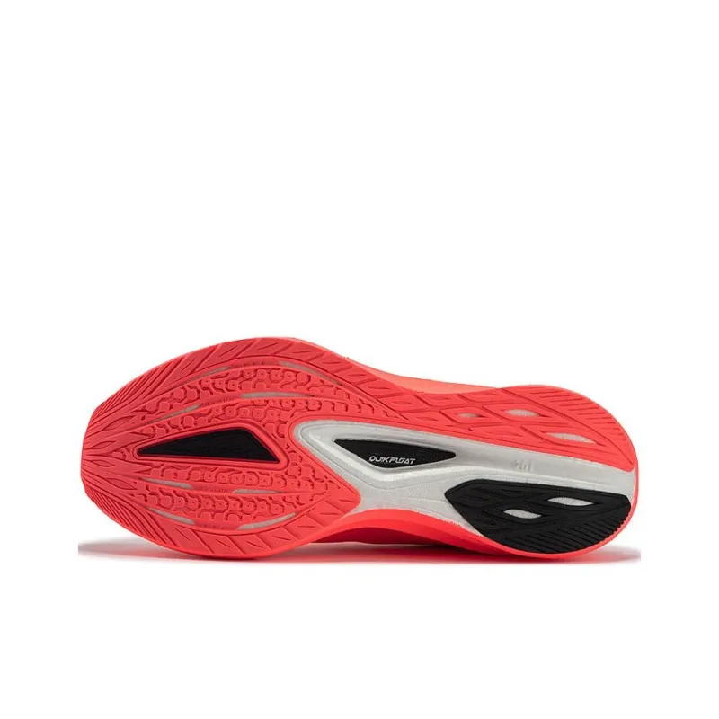361° Float Cushioned Slip Resistant Low Top ETPU Casual Running Shoes Men's Red Black-4