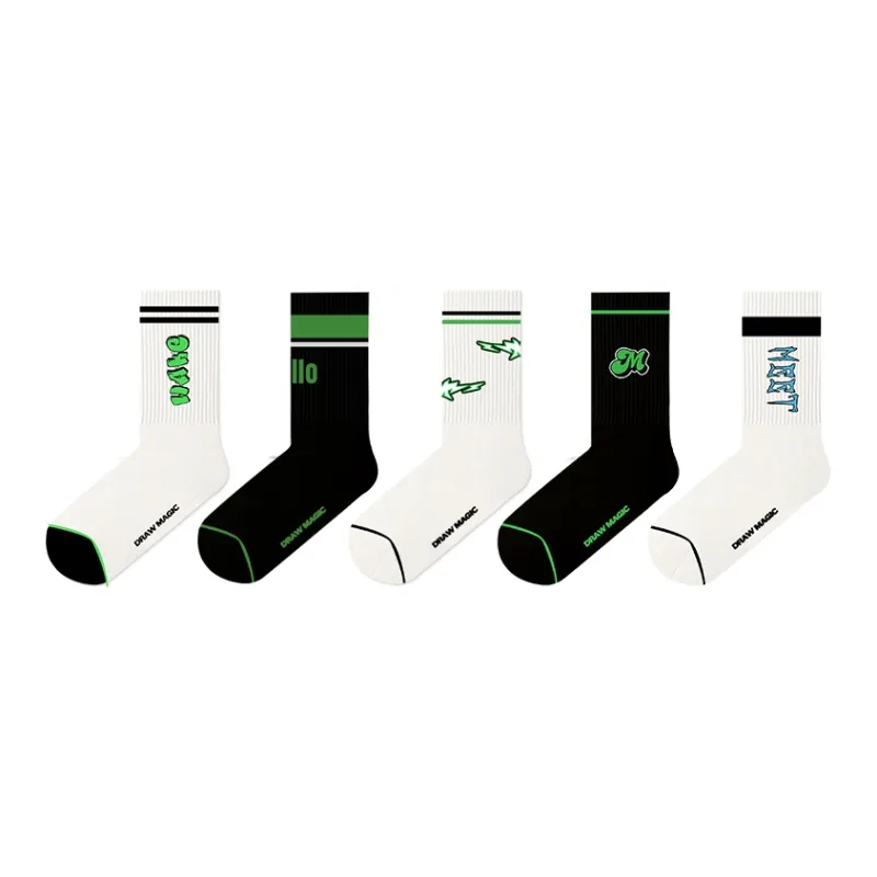 Duanmei Unisex Mid Calf Socks-0
