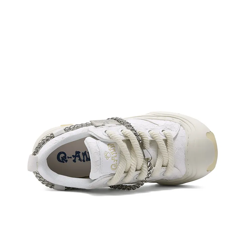 Q AND Coverage Slip Resistant Cushioning Abrasion Resistant Height Increasing Low Top Skateboard Shoes Unisex-17