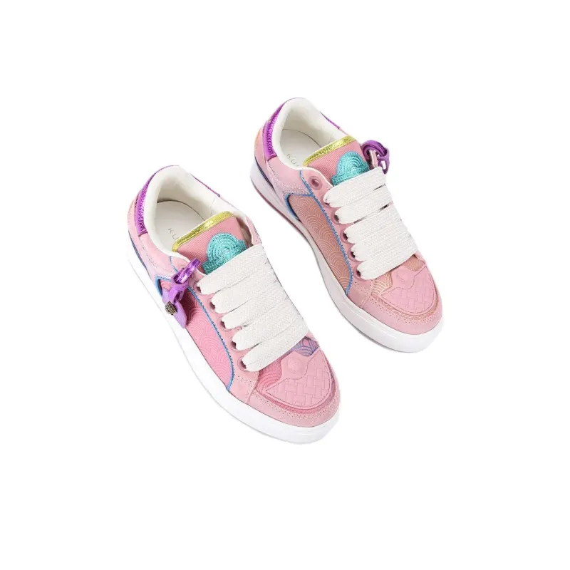 Kurt Geiger London Southbank Tag Low Top Skateboard Shoes Women's Pink-4