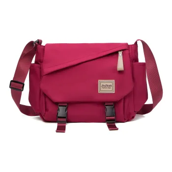 TAKI Commute Travel Lightweight Trendy Versatile Student Crossbody Bag Shoulder Bag Unisex Black/White/Red