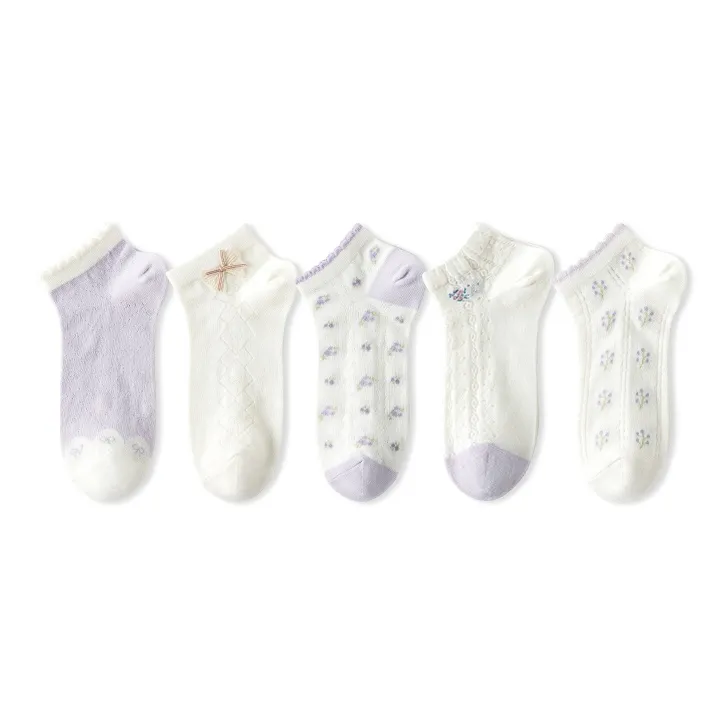 Caramella No Show Socks Women's 5 Pack-24