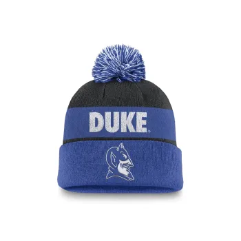 Nike Duke Blue Devils Primetime Peak Men's Nike College Cuffed Pom Beanie