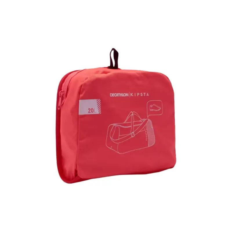DECATHLON Polyester Gym Bag Women's Coral Red With Coral Pink Red-4
