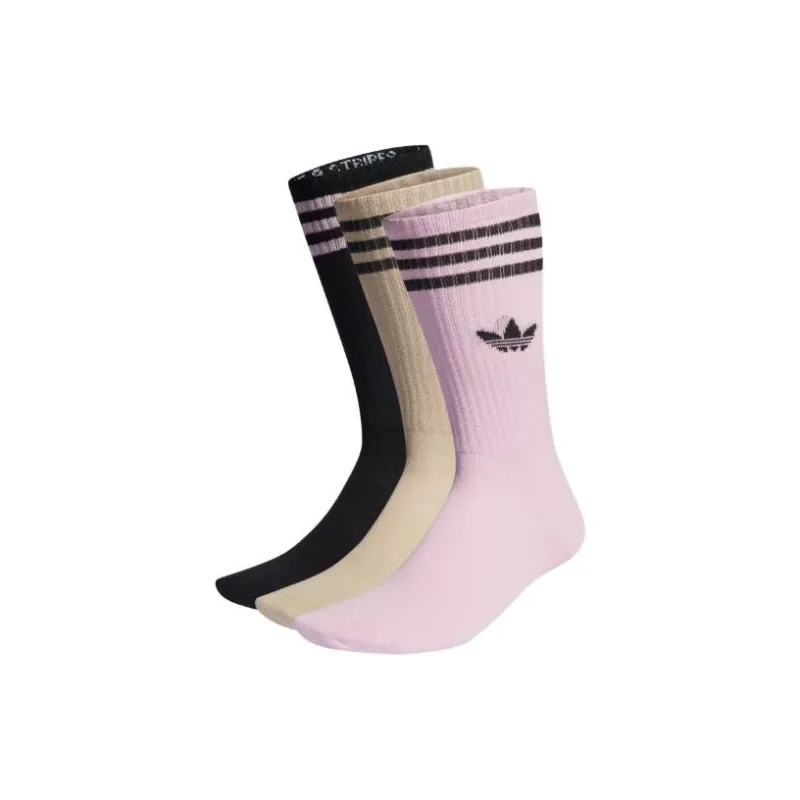 Adidas Originals Soild Crew Ankle Socks Unisex 3 Pack-0