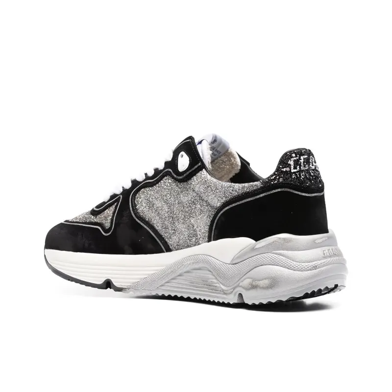 Golden Goose Running Sole Slip Resistant, Abrasion Resistant, Lightweight Low Top Casual Shoes Women's Black-3
