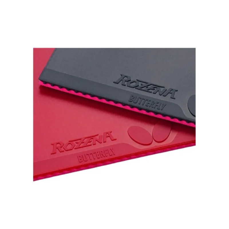 Butterfly ROZENA Table Tennis Rubbers Spring Sponge Inverted Rubber All Compatibility Thick 2.1mm/1.9mm/1.7mm Red-1