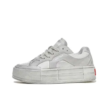 HAOWA VintageFroth Low Top Casual Shoes Women's Vintage White