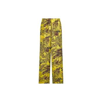 DIOR Toile De Jouy Travel Peela Pajama Pants Women's Yellow