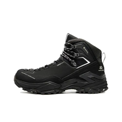 KAILAS Durable Grip Mid Top Hiking Shoes Men's Black
