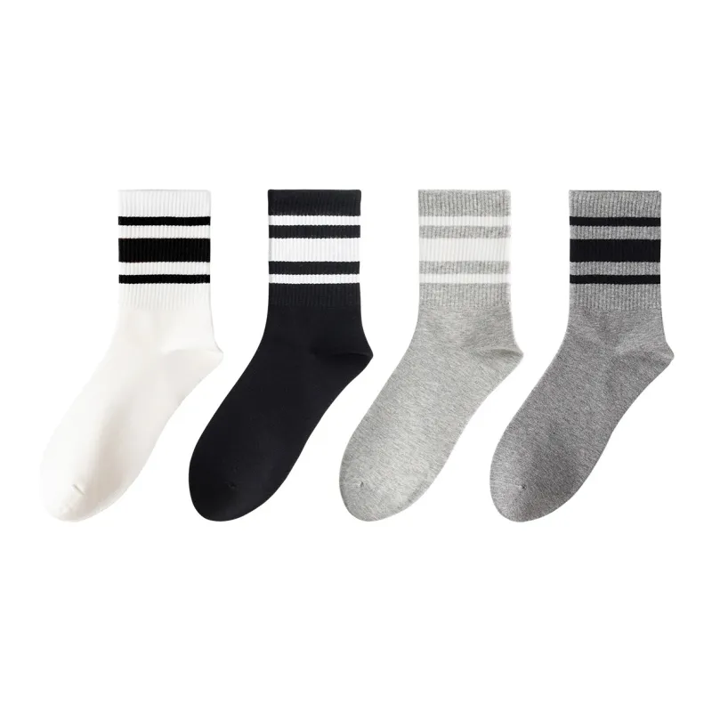 MIIOW Mid Calf Socks Men's 4 Pack-10