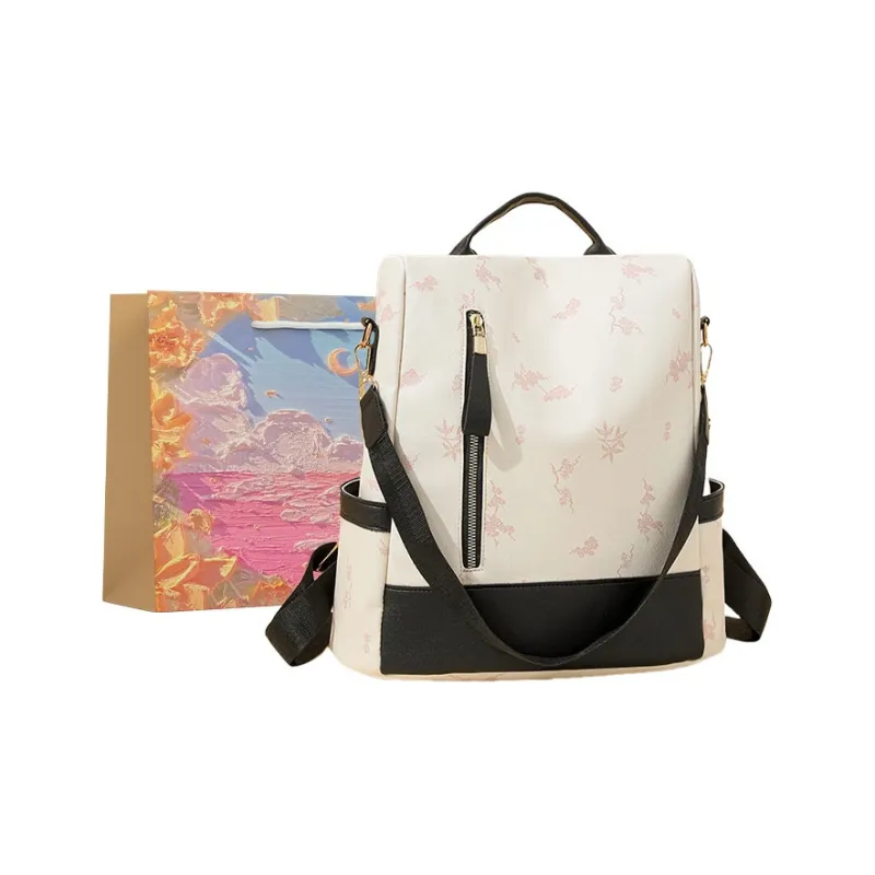 BRINCH PU Backpack Regular Women's Multicolor-9