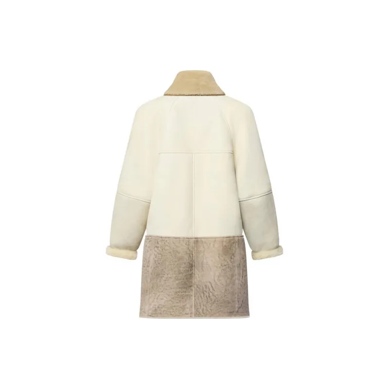 LOUIS VUITTON Patchwork Shearling Coat-1