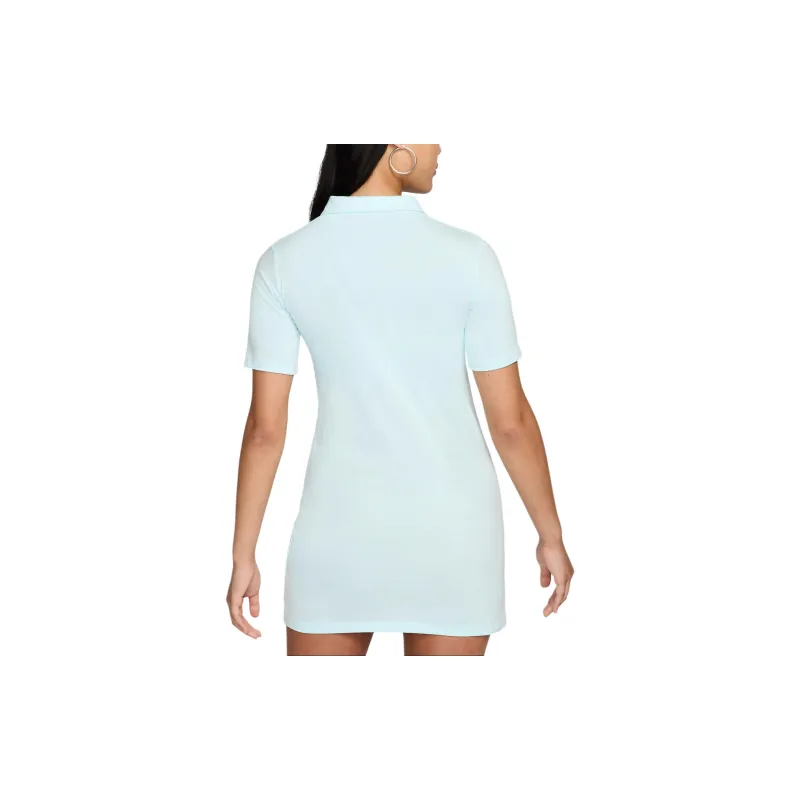 Nike Sportswear Short Sleeved Dress Women's Glacier Blue/White-1