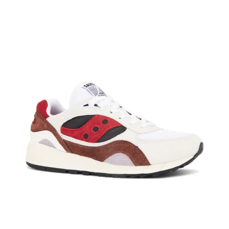 Saucony Shadow 6000 Anti Slip Wear Resistant Low Top Casual Shoes Men's White-2