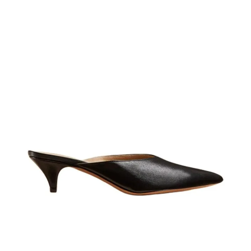 KHAITE The River 45mm Leather Mules-1