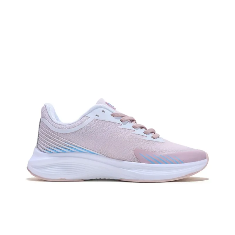 KVIV Anti Slip Wear Resistant Low Top Sprint Running Shoes Unisex Pink-1
