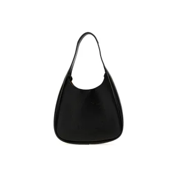 Stella McCartney Logo Perforated Small Hobo Bag