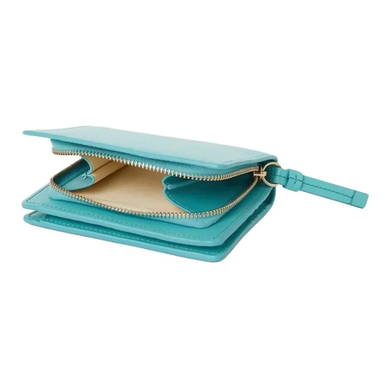 Chloe Calfskin Wallet Women's Green-4