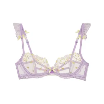 FOR LOVE & LEMONS Heart Wreath Underwire Bra Bra Women's Purple
