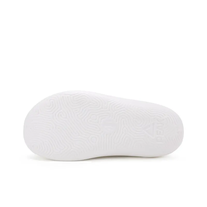 PEAK Very Small Fat Drag Slide Slippers Unisex Canvas White/Green-5