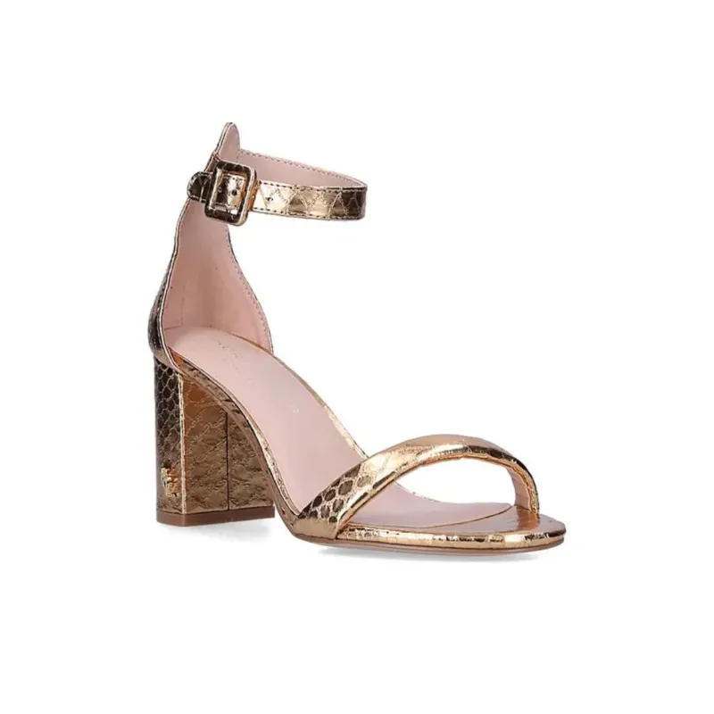 Kurt Geiger London Langley Strap Sandals 7.5cm Women's Gold-2