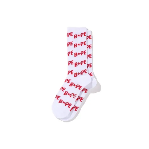 A BATHING APE Men Mid-Calf Socks