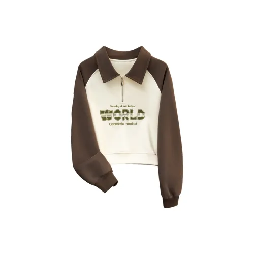 TOUCH Sweatshirts Women's Beige And Coffee