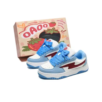 OAOQ Wear-resistant And Lightweight Low-Top Casual Shoes Unisex Light Moon