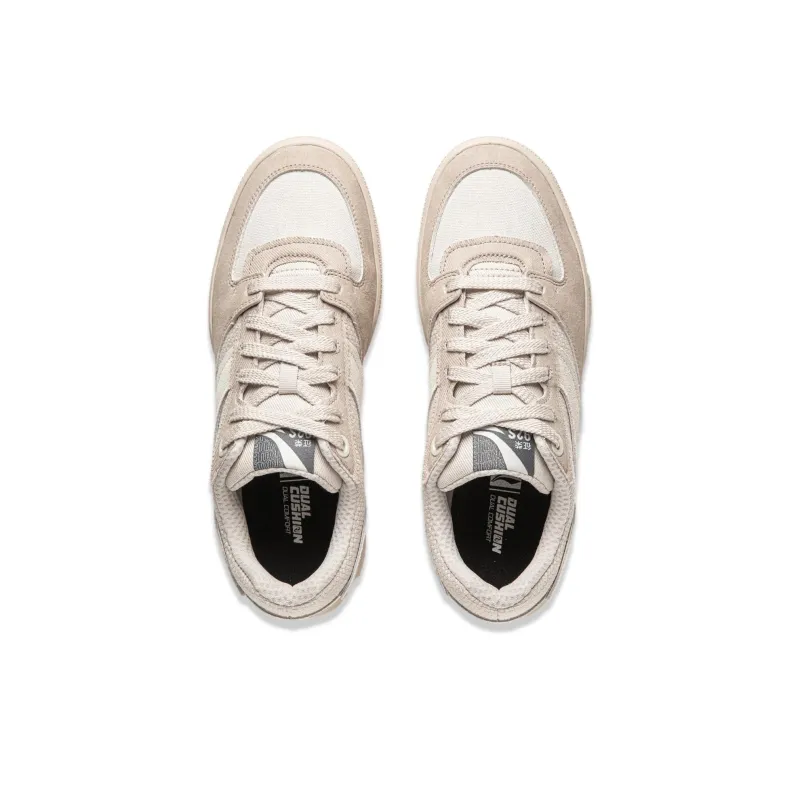 LiNing Non slip Lightweight Low Top Skateboard Shoes Men's Beige Umber-3