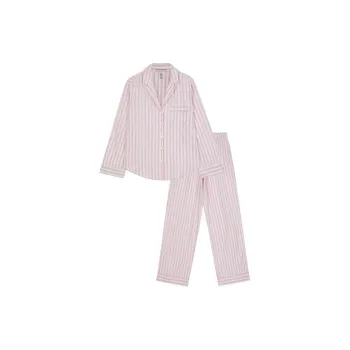 Victoria's Secret Pajama Set Women's Pink Stripes