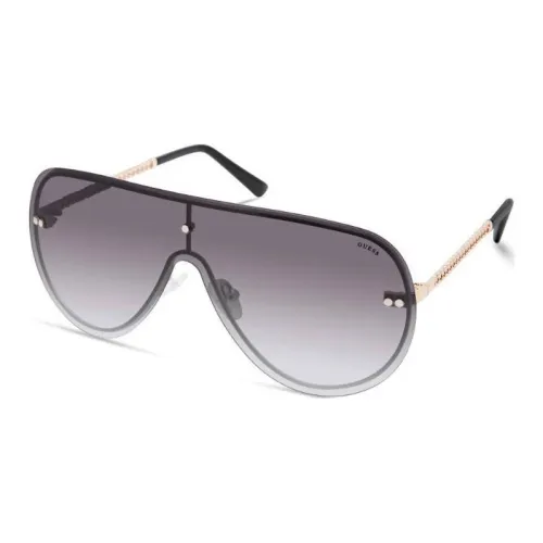 GUESS Metal Irregular Shape Sunglasses Women's Black
