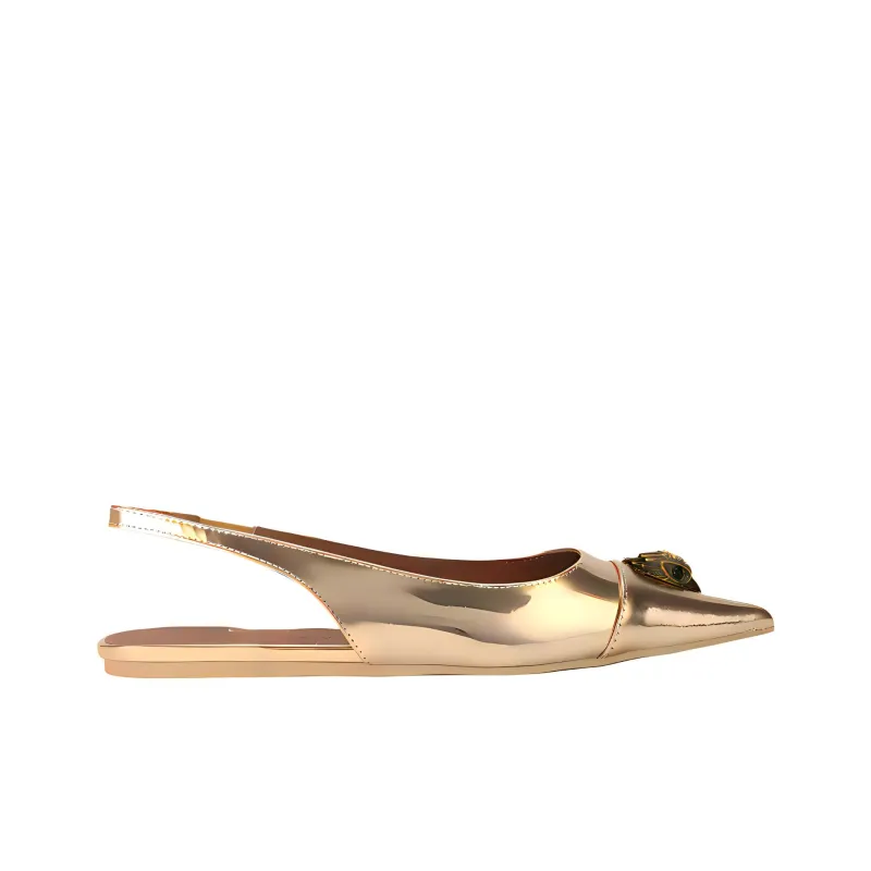 Kurt Geiger London Belgravia Casual Single Shoes Women's Gold-1