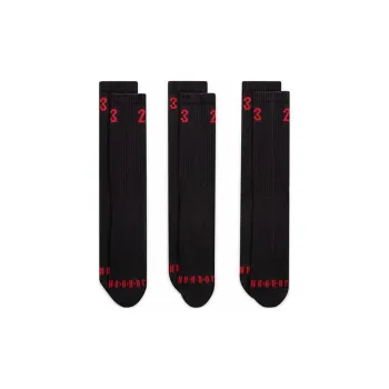 Jordan Mid Calf Socks Unisex 3 Pack Black